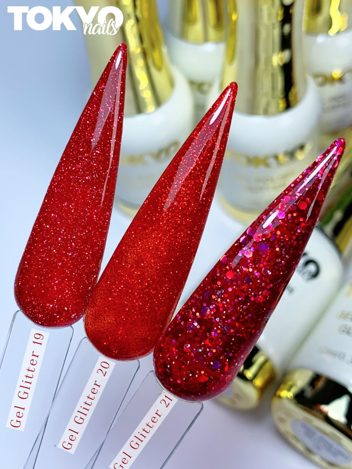 Geles Individuales Polish Glitter Tokyo
