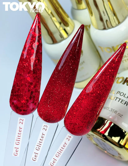 Geles Individuales Polish Glitter Tokyo