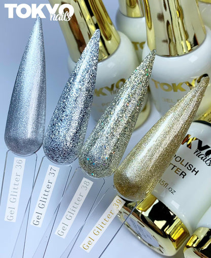 Geles Individuales Polish Glitter Tokyo