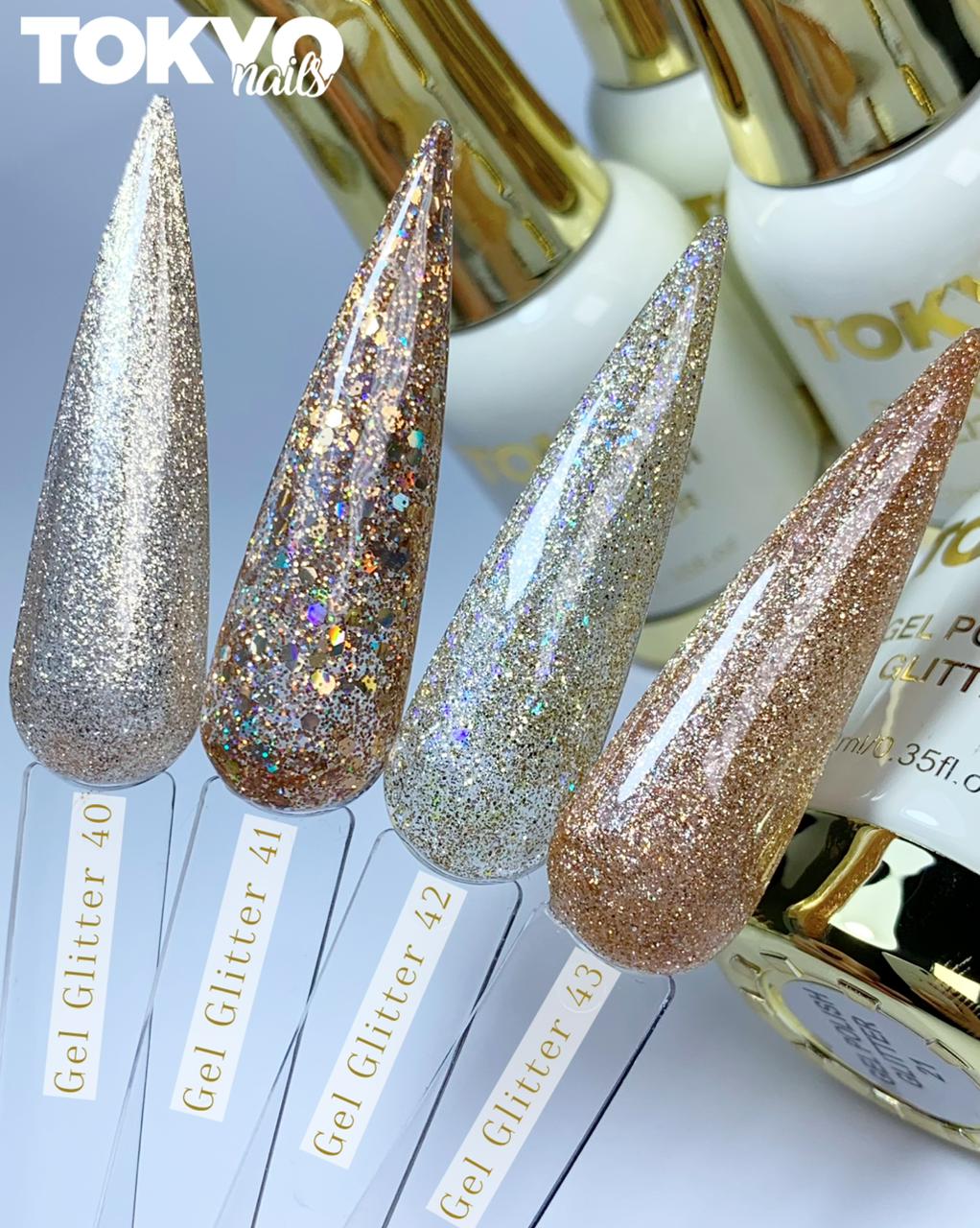 Geles Individuales Polish Glitter Tokyo