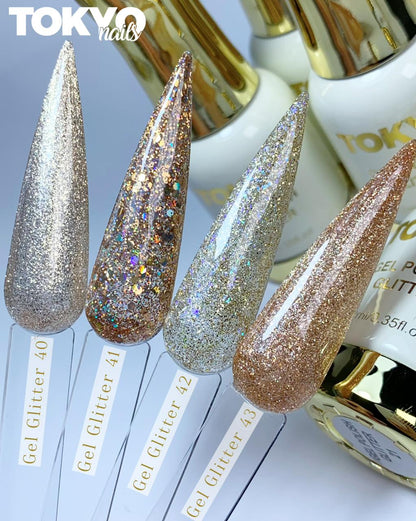 Geles Individuales Polish Glitter Tokyo